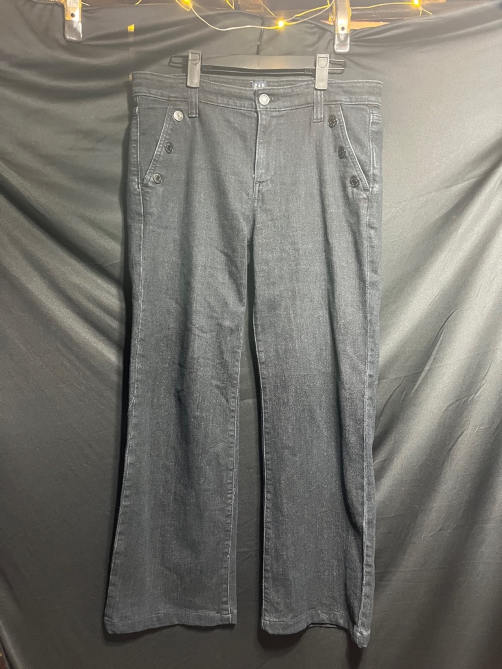 GAP Classic Wide-Leg Women's Jeans in Black